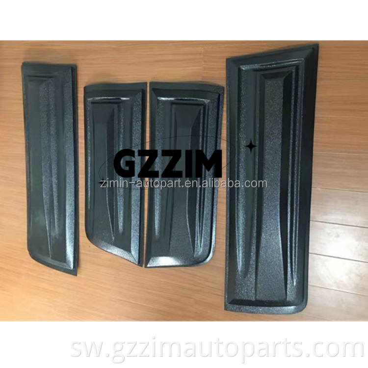 Hatua ya Mlango wa Kusafisha Plastiki Kulinda Trim Molding Cover Trim kwa Hilux Revo Vigo 2015+